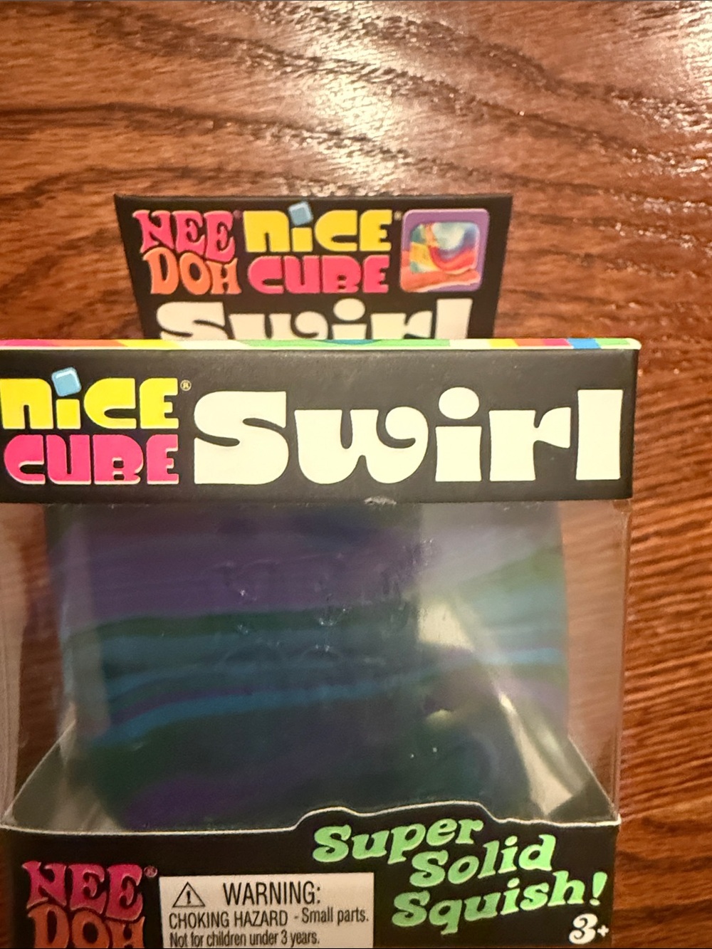 Nice Cube Swirl - Purple/Blue Squish Stress Toy